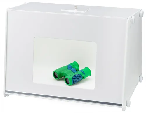 Bresser PH40 Fotostudio Box mit Licht - Fotostudio Box 40x30x30cm, ideal für Produktfotografie mit integrierten Tageslichtlampen für schattenfreies Licht und milchweißen Wänden zur Reflexionsreduzierung.