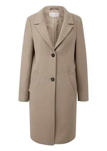 s.Oliver Wollmix Mantel für Damen - Eleganter Damen-Mantel aus Wollmix mit regulärer Passform, weichem Futter und praktischen Innentaschen – perfekt für stilvolle Auftritte!