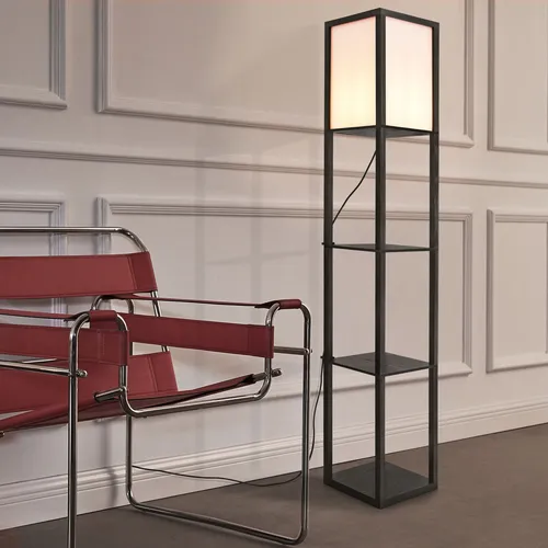 Stehleuchte 'Stapleford' mit Regal 1 x E27 160 x 26 x 26 cm