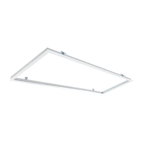 LEDKIA LIGHTING - Einbaurahmen für LED-Panels | Ideal für Deckenmontage | Langlebiges Aluminium | Größe 120x30 cm, Farbe Weiß