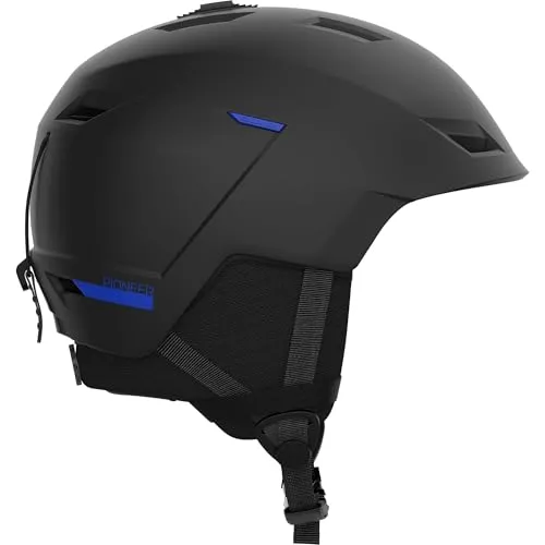 Salomon Pioneer LT Herren Helm für Ski & Snowboard, Leicht und Komfortabel, Schwarz, XL 6264 - Optimaler Schutz und Passform bei nur 370 g. Mit innovativer EPS 4D-Technologie und anpassbarem Komfort. Perfekte Integration mit Skibrillen und aktive Belüftung für ein angenehmes Erlebnis auf der Piste.