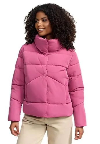 MARIKOO Damen Winterjacke N022 - Stylische Steppjacke mit 4 Taschen - Hochwertige Damen Winterjacke mit 4 praktischen Taschen und kuscheligem Innenfutter. Ideal für kalte Tage, sorgt für Komfort und Wärme beim Tragen. Perfekt für Freizeit und Outdoor-Aktivitäten.