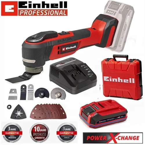 Einhell Multifunktionswerkzeug TP-MG 18 Li BL Sealed Akku 3.0 Ah, Ladegerät