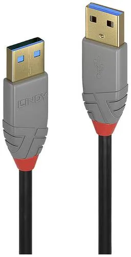 Lindy USB 3.0 Kabel Typ A/A Anthra Line M/M 1m