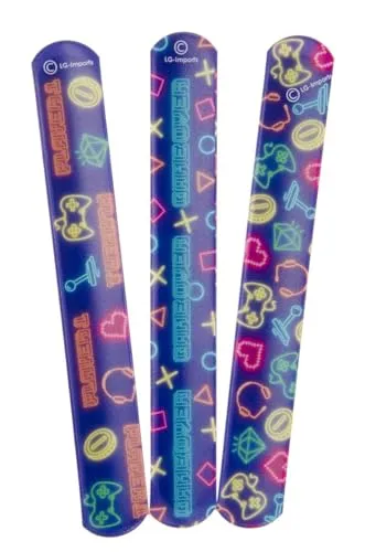 DUCKIEZ Schnapparmbänder für Kinder, Partytütenfüller, Schnapparmband, Schnappband, Jungen und Mädchen, Armbänder (Gamer, 1, Armband)
