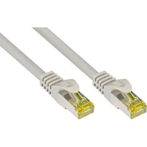 Good-Connections Netzwerkkabel 8070R-500, grau, Cat 7, 500MHz, 10Gbit/s, S/FTP, RJ45 auf RJ45, 50 m