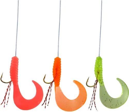 Jenzi Barsch-Hegenen Fishlis mit Gummifischen Rot Orange Grün