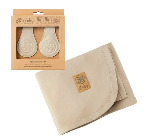 Cloby Kinderwagen-Sonnenschutzhülle UV Decke mit Magnetclips, Sandy Beach - Sonnenschutz für Kinderwagen, schützt vor UV-Strahlen und sorgt für angenehme Temperaturen im Kinderwagen.