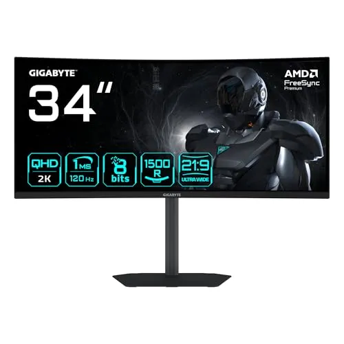 Gigabyte GS34WQCA Curved-Gaming-Monitor - 34