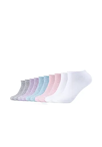 s.Oliver Unisex Sneakersocken Baumwolle Herren und Damen kurze Socken Vorteilspack 10er Pack 39/42 rosé melange