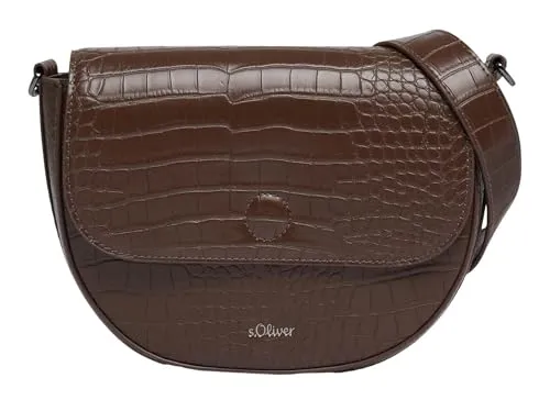 s.Oliver Umhängetasche Crossbody Bag Dark Brown - Umhängetasche mit modernem Design, verstellbarem Schulterriemen und mehreren Innenfächern für optimale Organisation – ideal für Alltag und besondere Anlässe.
