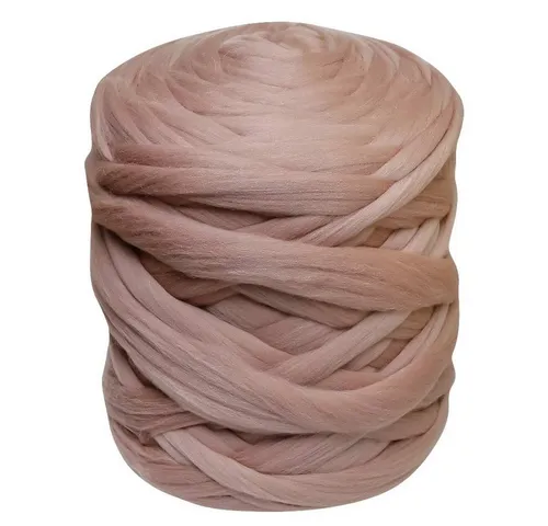 maDDma 1m Filzwolle Märchenwolle Meterware Bastelgarn, 076 cappuccino