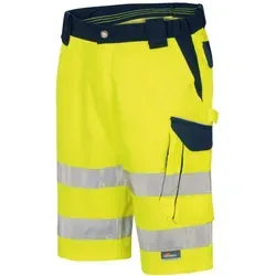 vizwell Arbeitsshorts Warnschutz Short - strapazierfähig und reflektierend für Herren - Zertifizierte Arbeitsshorts mit reflektierenden Streifen für erhöhte Sichtbarkeit. Praktische Taschen und robustes Material sorgen für Komfort und Funktionalität im Arbeitsalltag.
