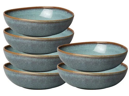 like. by Villeroy & Boch Geschirr-Set Lave glace Bol Set 0,6 l Set6, Steingut