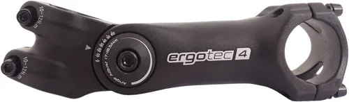 Ergotec Octopus 2 Lenkervorbau - Schwarz, einstellbar für optimalen Fahrkomfort - Bar Ends/Lenkerhörnchen, ein einstellbarer Lenkervorbau für individuelle Anpassung und verbesserten Fahrkomfort.