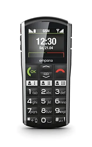 emporiaSIMPLICITY Seniorenhandy - 2-Zoll-Display mit Notruftaste, sicher und einfach für Senioren im Alltag