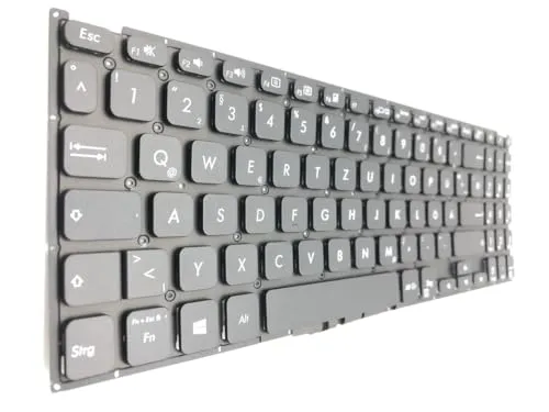 T-ProTek DEUTSCHE - Tastatur Keyboard Schwarz Ohne Rahmen kompatibel für Asus VivoBook 15 F512FA