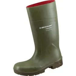 Dunlop MultiGrip S4 Sicherheit Stiefel grün 46 - Stiefel mit antibakteriellem Innenmaterial und robustem geschäumtem Polyurethan für optimalen Schutz und Komfort bei der Arbeit.