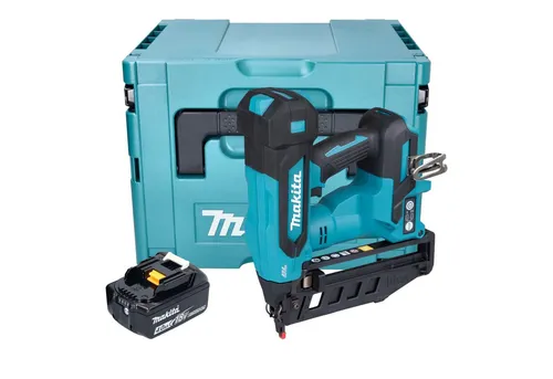 Makita Nagler DBN 601 M1J 18 V mit Akku und Makpac - Robuster Nagler für präzises Arbeiten, inklusive 1x 4,0 Ah Akku und praktischer Aufbewahrungslösung. Ideal für professionelle Anwendungen.