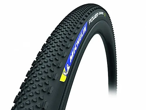 Michelin PNEU 700X40 Power Gravel TUBELESS Fahrradreife, Schwarz, 28 - Fahrradreifen mit tubeless Technologie für geringeren Rollwiderstand und besseren Pannenschutz, ideal für Gravel- und Tourenfahrten.