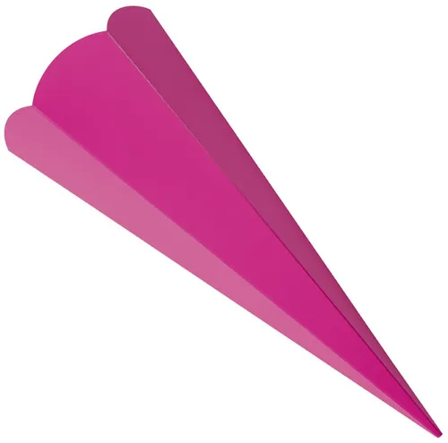folia Schultüten-Zuschnitt 6-eckig 680 mm pink 5 Stück
