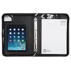 Wedo 5874901 Elegance A4 Organizer - Schwarz - Damenhandtasche mit flexiblem Universalhalter für 9,7 bis 10,5-Zoll-Tablets, ideal für unterwegs und stilvoll organisiert.