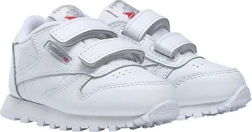 Reebok Classic CLASSIC LEATHER SHOES - Sneaker mit Klettverschluss in Weiß 22 EU - Babyschuhe mit praktischem Klettverschluss für einfaches Anziehen, aus hochwertigem Leder und Synthetik, ideal für kleine Fußballfans.