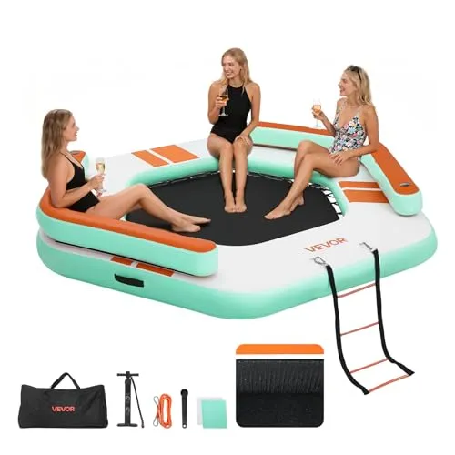 VEVOR Aufblasbares Schwimmdock 2,6x2,6 m von Vevor