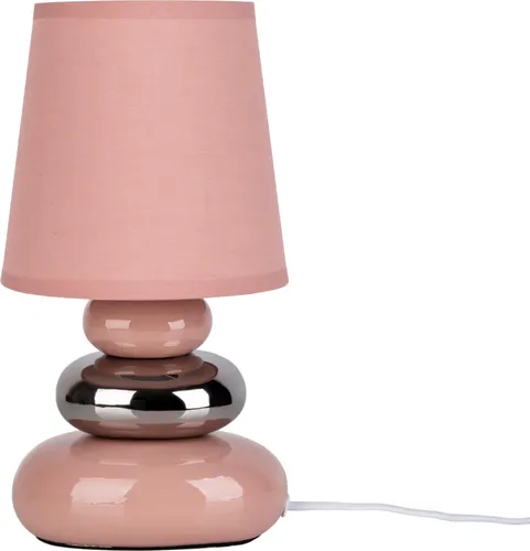 näve Tischleuchte Stoney in pink von Näve