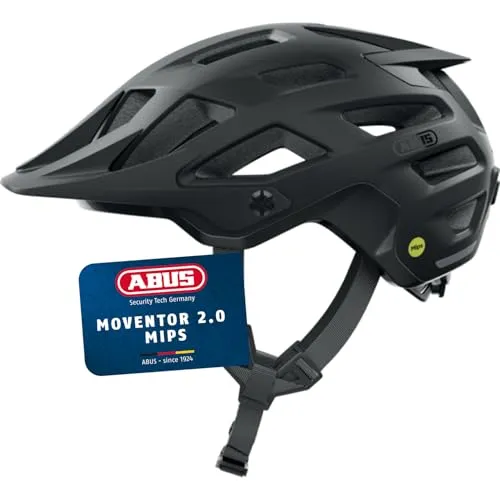 ABUS MTB-Helm Moventor 2.0 MIPS - Sicherer All-Mountain-Helm für Damen und Herren - Fahrradhelm mit MIPS-Technologie für zusätzlichen Aufprallschutz, ideal für den Geländeeinsatz. Langlebige Multi-Shell In-Mold-Konstruktion sorgt für Stabilität und Komfort.