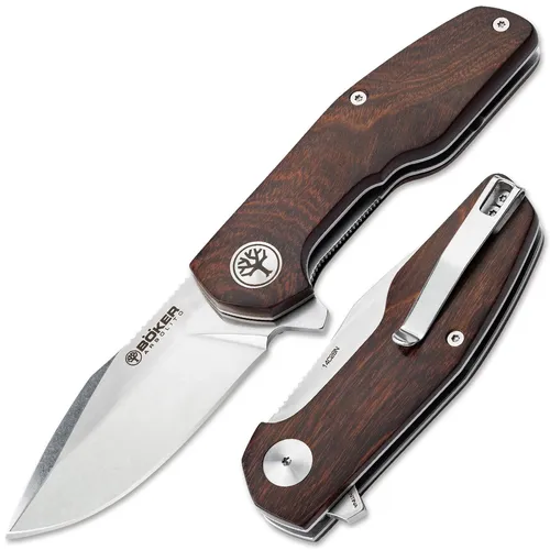 BÖKER Heroina Guayacan Taschenmesser – Premium Outdoor-Jagdmesser mit Holzgriff - Erstklassiges Taschenmesser für Outdoor-Aktivitäten. Mit ergonomischem Guayacan-Holzgriff und extrem scharfer Klinge – ideal für Jagd, Camping und Alltag. Faltbar und leicht für den täglichen Gebrauch.