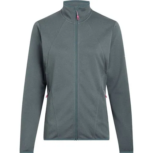 McKINLEY Da.-Unterjacke Roto III W MELANGE/BLUE PETROL S (36) - Moderne Unterjacke für Outdoor-Aktivitäten, aus 100% Polyester, in stylischem Melange/Blue Petrol. Ideal für wechselhafte Wetterbedingungen und optimalen Tragekomfort.