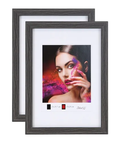 IDEAL TREND Bilderrahmen 2er 3er 5er Set Holz Bilderrahmen Lifestyle Plexi Foto Rahmen Collage