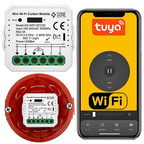 Sone Smart One Rolladenschalter Unterputz – WLAN Steuerung für Jalousien