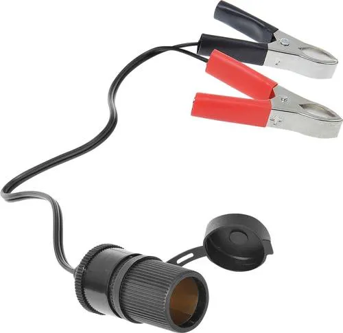 IWH Batterieklemmen mit Steckdose 12/24 Volt Belastbarkeit Strom max.=16A 12V