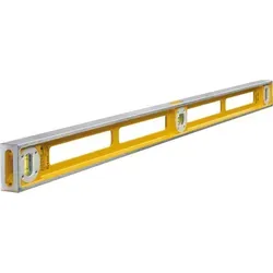 STABILA Wasserwaage Type 83 S, 100 cm - Extrem robust und präzise - Wasserwaage mit Aluminium-Druckgussprofil für hohe Stabilität. Zwei Vertikal-Libellen und fluoreszierende Flüssigkeit sorgen für optimale Ablesbarkeit.