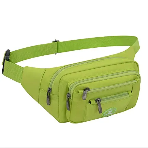 wasserdichte Hüfttasche für Herren und Damen, Sport, Laufen, Wanderrucksack, Sporttasche, Fahrradtasche für Messer und Wanderwerkzeug (grün)