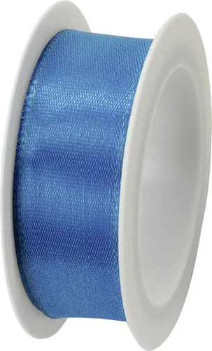 Braun & Company Band mit Draht türkis 25 mm x 2,5 m