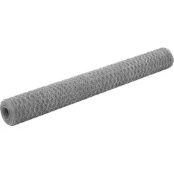 Drahtzaun Verzinkter Stahl 25x1,2 m Silbern , Drahtzäune Design 2024 - Silber