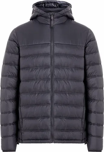 McKINLEY Funktionsjacke Jobel M BLACK NIGHT - Moderne Outdoor-Thermojacke mit Daunenoptik, bietet Wärme und Schutz bei Nässe. Verstellbarer Saum, elastische Bündchen und abnehmbare Kapuze für optimalen Komfort. Praktische Taschen für deine Essentials.