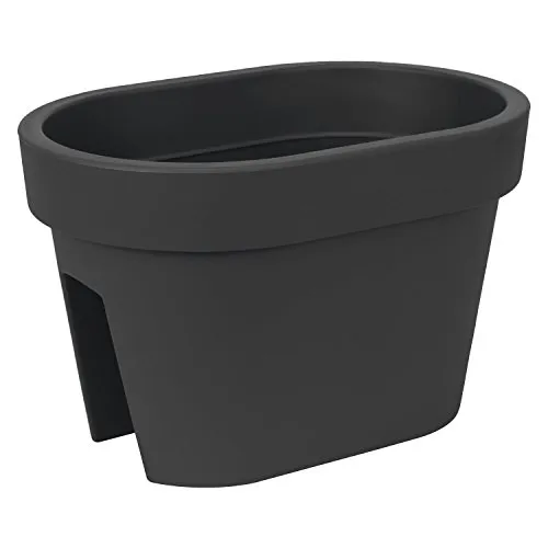 MACETA MOD. LOFLY RAILING 400. 40X27X25 CM. ANTRACITA