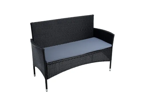 ESTEXO Polyrattan Gartenbank 2-Sitzer mit Sitzkissen - Stilvolle und witterungsbeständige Polyrattan Gartenbank mit hoher Rückenlehne und bequemen Sitzpolstern. Ideal für entspannte Stunden im Garten oder auf der Terrasse.