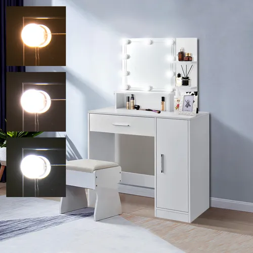 ML-DESIGN Schminktisch mit LED-Spiegel