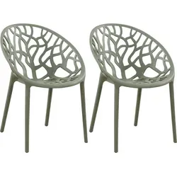 CLP Gartenstühle Hope 2er Set in grün von CLP