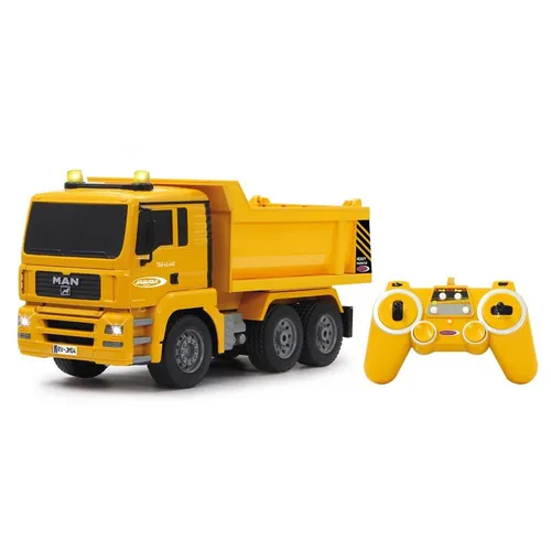 Jamara RC-Truck Muldenkipper MAN 2,4 GHz - RC-Modelle: Realistischer Muldenkipper mit 4-Rad-Antrieb, Signallichtern und programmierbaren Funktionen. Ideal für Kinder ab 6 Jahren, maximal 30 Minuten Fahrspaß!