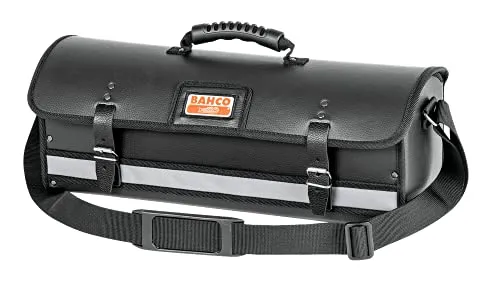 Bahco 4750-tocst-1 Klempner Werkzeugtasche - Robuste Werkzeugtasche mit zwei Lederverschlüssen und Schultergurt, ideal für Klempner. Maße: 180 x 170 x 510 mm.