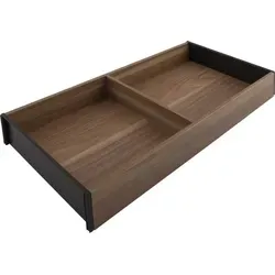 Blum AMBIA-LINE Küchenschubladeneinsätze - Schubladenauszüge mit stilvollem Holzdesign in Tennessee Nuss, perfekt für LEGRABOX/MERIVOBOX, einfach zu montieren und langlebig.