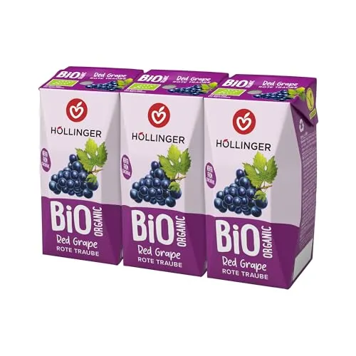 Höllinger BIO Schulsaft Rote Traube 3x200ml, 600ml