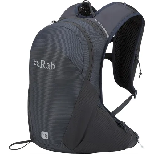 Rab Nitron 12 Rucksack 12L - Schwarz - Daypack für schnelle Abenteuer, kompakt und leicht für das Nötigste, ideal für aktive Outdoor-Enthusiasten.