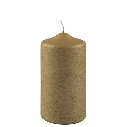Fink Kerze CANDLE DH 8x15 cm gold Duftkerze Candle in gold von Fink